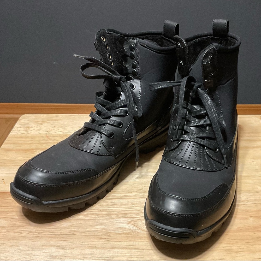 Unlisted Men's Black Lace Up Ankle 6” Boots. 10 1/2 Medium 8/2017. Design 30215